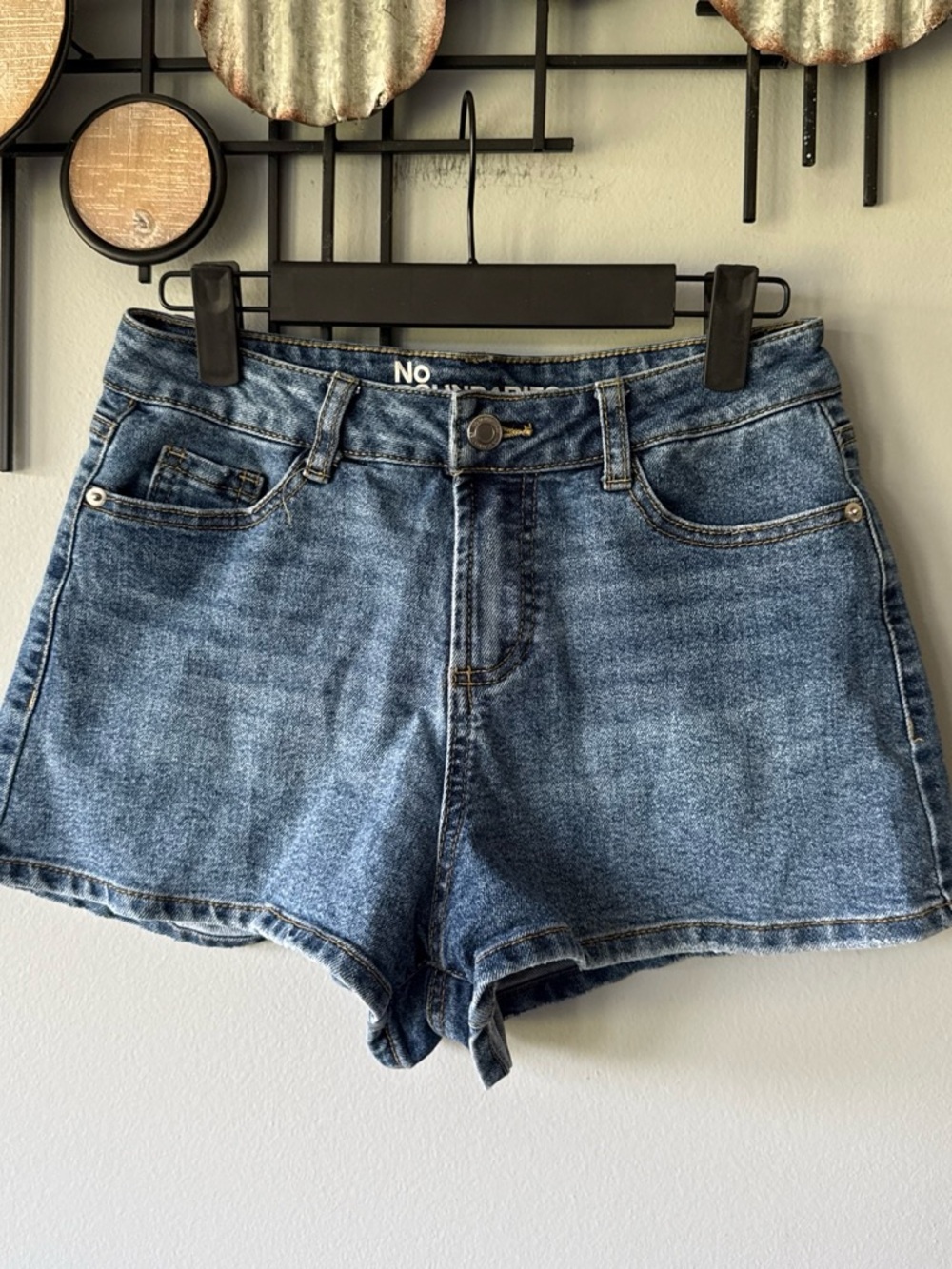 No Boundaries Medium Blue Denim Jean Shorts